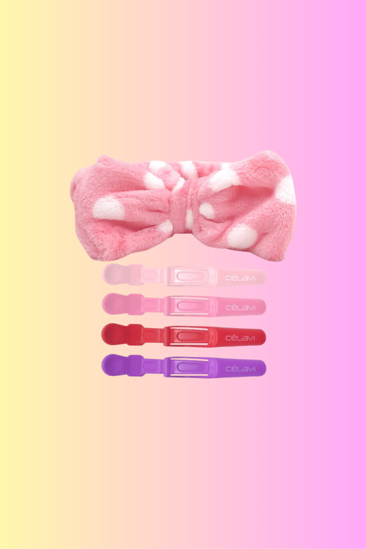 Ensemble bandeau et pince Bow Spa