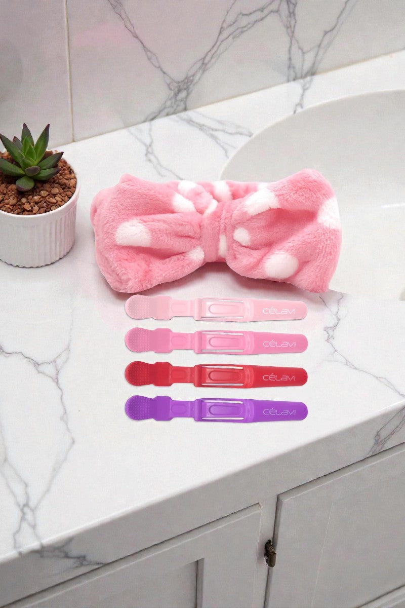Ensemble bandeau et pince Bow Spa