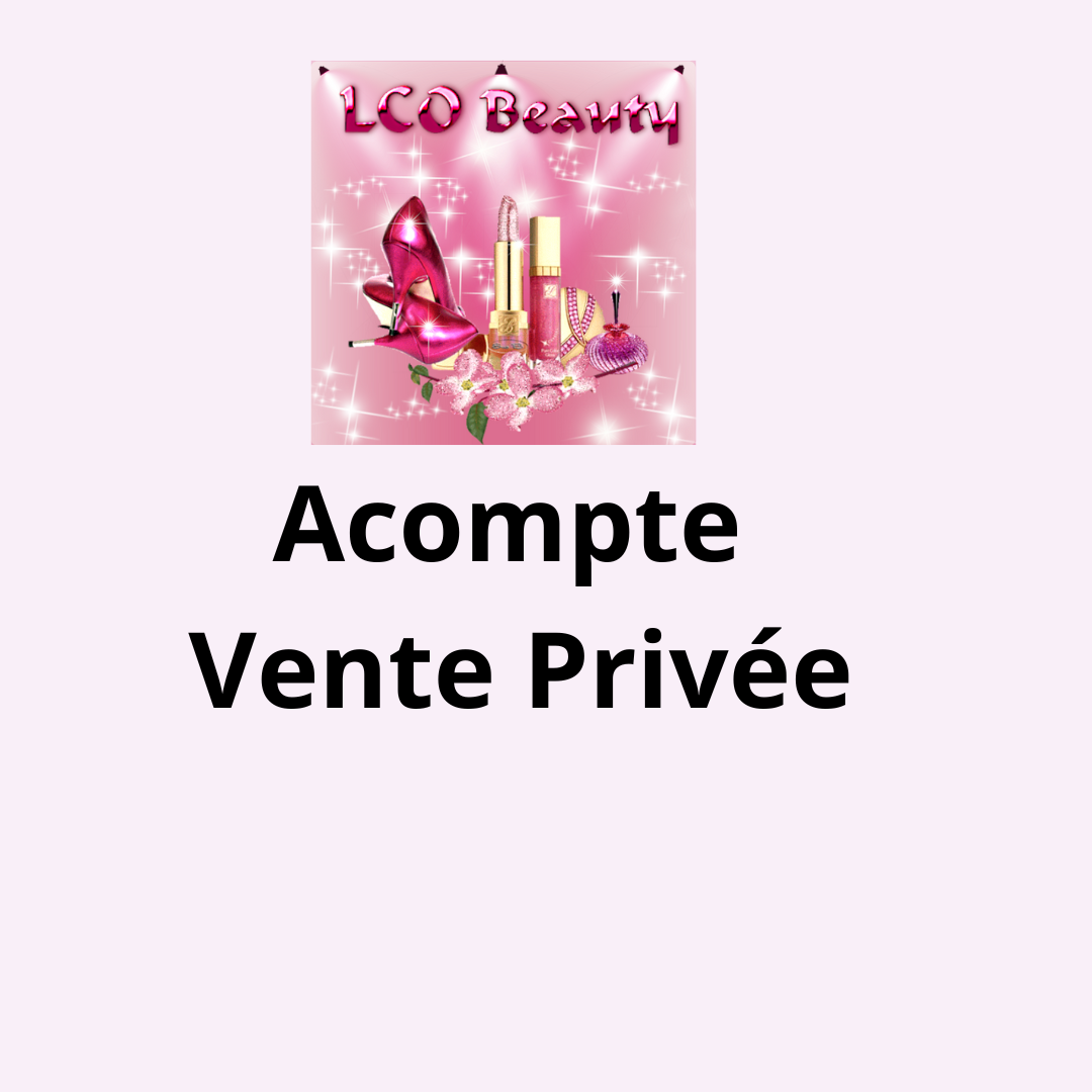 Acompte Vente Privée