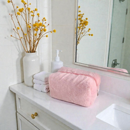 Trousse à maquillage peluche